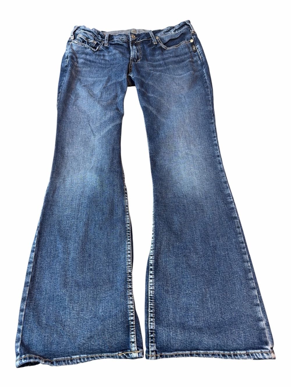 Silver Jeans Suki Bootcut Stretch Medium Wash Curvy Fit Jeans 14